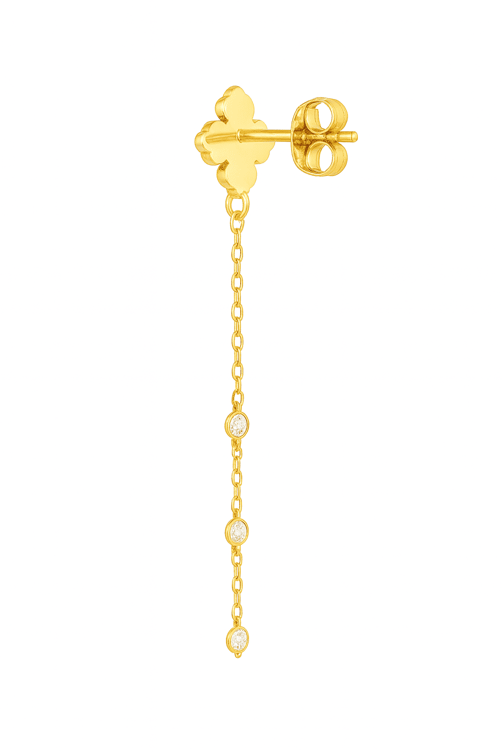Boucles d'oeilles pendantes strass Schins – Image 3